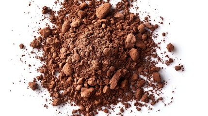 Poster - A mound of soil sits atop a clean white background, offering a simple yet striking visual