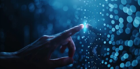 Poster - Future technology era concepts for digital transformation.