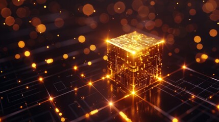 Poster - Blockchain is a new technology that allows for the transfer of digital information, currency, and big data in a global network.