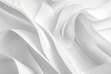 Poster - An abstract, white background picture.