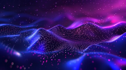 Poster - In the field of global information, blockchain, database and cyber city concepts in 3D illustrations.