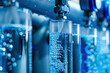 © Prime Lens - Detailed view of a reverse osmosis system purifying water, demonstrating the complex filtration mechanism and pristine water production. Perfect for depicting water treatment and advanced purification