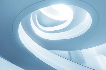 Poster - 3D illustration of architecture with abstract background and spectacular design