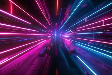 Poster - The background is a dynamic abstract cybersport scene suitable for advertising, technology, showcases, banners, games, sports, cosmetics, business, and metaverses.