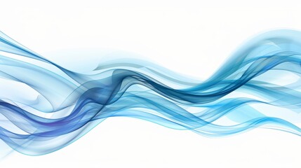 Poster - Stock abstract wave background with white background.