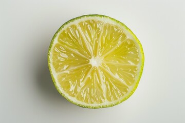 Aufkleber - A fresh lime cut in half, revealing its juicy interior and bright green color