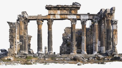 Aufkleber - Historic structure with ornate pillars and arches