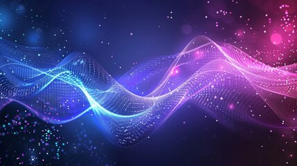 Poster - Background technology. Abstract technology background. Network connection. Big data visualization. 4k rendering.