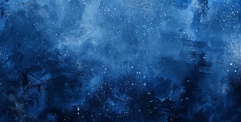 Poster - Blue white blurred abstract gradient on dark grain background, glowing light, large banner