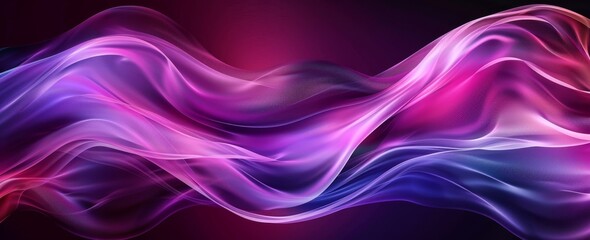 Poster - The cover header design has a vibrant color wave dark noise texture in a black purple pink abstract grainy background