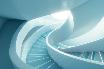 Poster - The abstract background of architecture is modern spectacular design in 3D