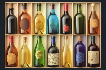 collection of wine bottles with cork