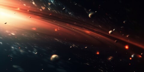 Wall Mural - Cosmic Journey Through The Galaxy