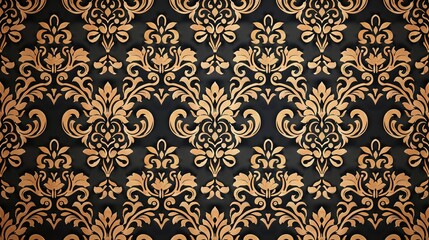 Poster - Damask pattern background