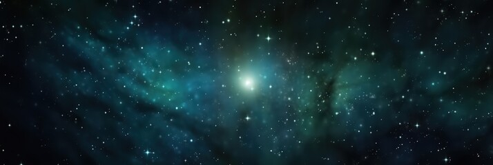Wall Mural - Cosmic Nebula with Distant Stars