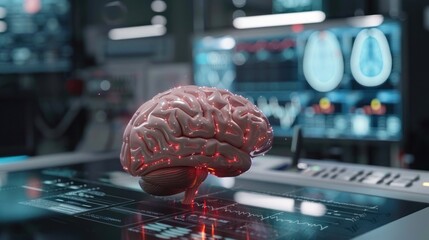 Poster - Human Brain in a High-Tech Lab