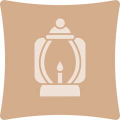 Poster - Lantern Glyph Art Box Icon