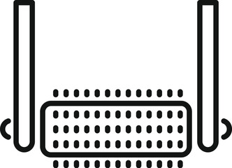 Poster - Wifi router providing strong wireless signal with two antennas