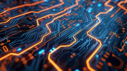 Poster - embedding technology circuit board microchip. abstract computer connection via internet. internet co