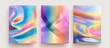 © StasySin - A triptych of abstract, colorful, swirling art panels