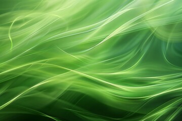 Poster - A green grass field with a bright morning sun provides a natural abstract background.