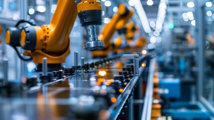 Poster - Discover the role of robotics in modern manufacturing at our industrial factory.