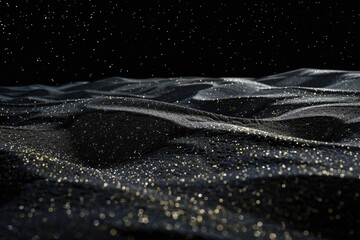 Poster - A close-up shot of a black and gold textured background, suitable for use in graphic design or photography projects