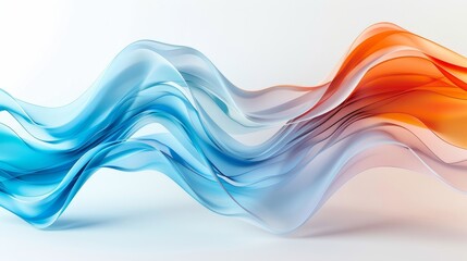 Poster - Banner background with smoke wave designs in modern art abstract style