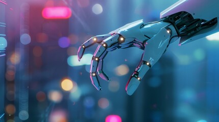 Poster - Explore how advancements in automation and robotics will revolutionize global industries, increasing efficiency and reducing human labor costs.