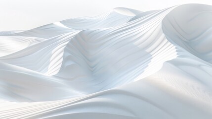 Poster - White horizon of imagination, backdrop of abstract plain white, displaying product. 3D rendering.