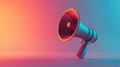 © Lifia - Colorful Megaphone with Gradient Background