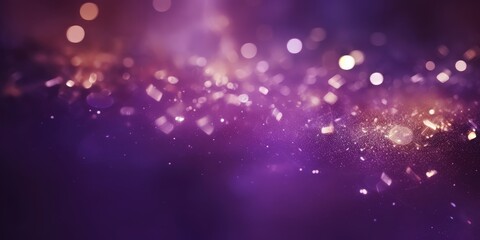 Wall Mural - Purple and Gold Sparkles