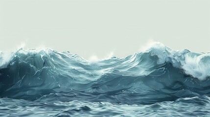 Wall Mural - large body of water with a lot of waves