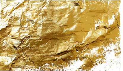 vector gold foil paper texture with transparent background, metallic gold texture, shiny foil texture, elegant