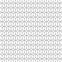 Sticker - Geometric Vintage Shape Linear Seamless Pattern Background