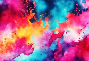 Wall Mural - for colorful paint background paper splash bright textures watercolor abstract water