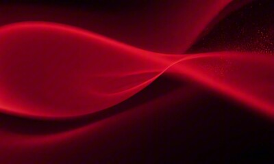 Wall Mural - Abstract background red color flow wave dark noise texture
