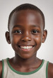 © jarntag - Portrait view of a regular happy smiling Burundi boy, ultra realistic, candid, social media, avatar image, plain solid background