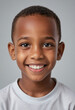 © jarntag - Portrait view of a regular happy smiling Comoros boy, ultra realistic, candid, social media, avatar image, plain solid background