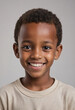 © jarntag - Portrait view of a regular happy smiling Ethiopia boy, ultra realistic, candid, social media, avatar image, plain solid background