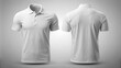 © Adisorn - Blank polo T shirt for men template, white color with light background