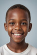 © jarntag - Portrait view of a regular happy smiling Mozambique boy, ultra realistic, candid, social media, avatar image, plain solid background