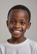 © jarntag - Portrait view of a regular happy smiling Rwanda boy, ultra realistic, candid, social media, avatar image, plain solid background