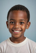 © jarntag - Portrait view of a regular happy smiling Antigua and Barbuda boy, ultra realistic, candid, social media, avatar image, plain solid background