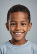 © jarntag - Portrait view of a regular happy smiling Belize boy, ultra realistic, candid, social media, avatar image, plain solid background