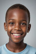 © jarntag - Portrait view of a regular happy smiling Haiti boy, ultra realistic, candid, social media, avatar image, plain solid background