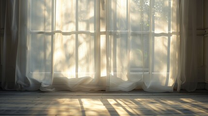 Poster - the light from the window shines on the shad