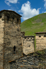 Wall Mural - Medieval Svan Towers is a traditional fortified dwelling in Ushguli, Georgia.