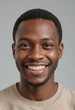 © jarntag - Portrait view of a regular happy smiling Togo man, ultra realistic, candid, social media, avatar image, plain solid background