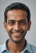© jarntag - Portrait view of a regular happy smiling Sri Lanka man, ultra realistic, candid, social media, avatar image, plain solid background